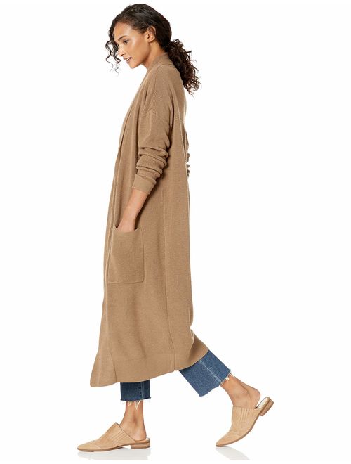 Cable Stitch Women's Open Placket Long Cardigan