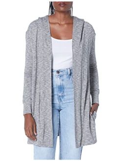 Amazon Brand - Daily Ritual Women's Supersoft Terry Hooded Open Sweatshirt