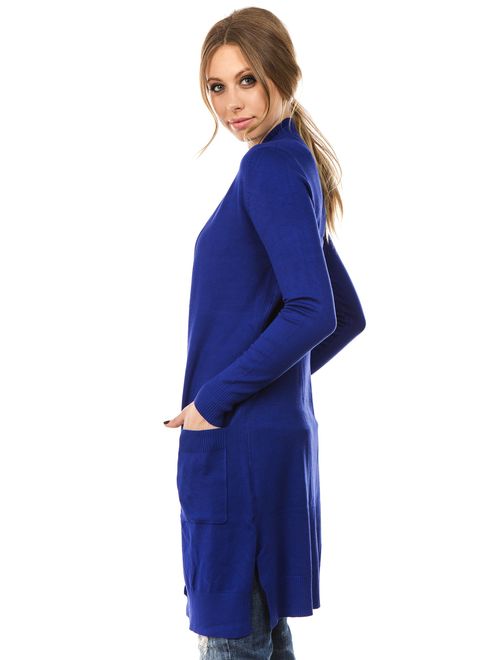 CIELO Women's Long Sleeve Sweater Duster Cardigan