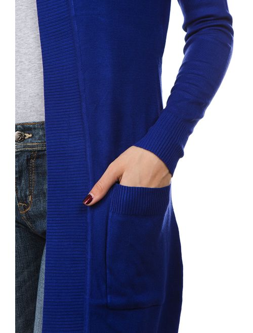 CIELO Women's Long Sleeve Sweater Duster Cardigan