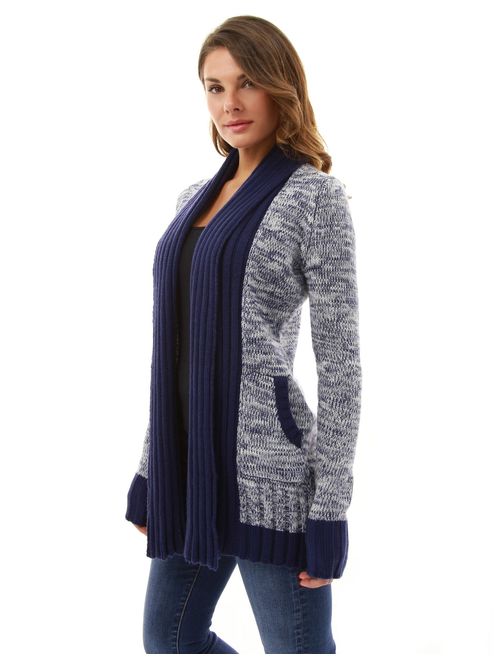 PattyBoutik Women Marled Sweatercoat Cardigan