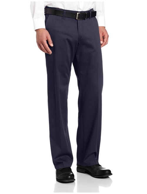 Lee Men's Comfort Waist Custom Straight Fit Flat Front Pant