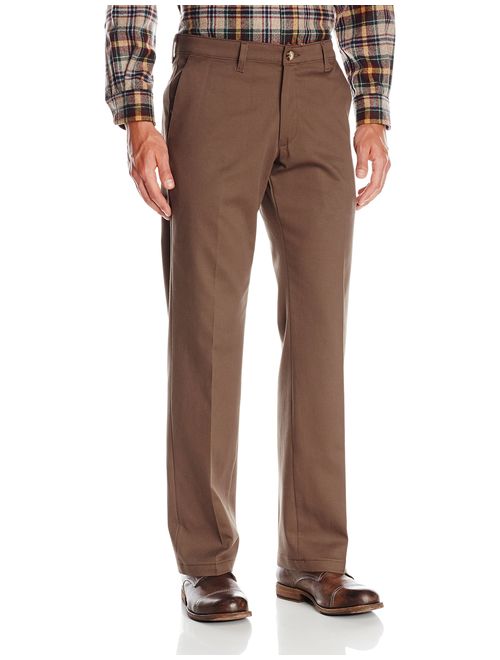 Lee Men's Comfort Waist Custom Straight Fit Flat Front Pant