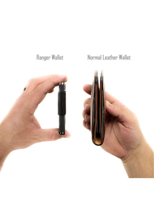 Ranger Minimalist RFID Blocking Slim Front Pocket Wallet For Men Rugged Material