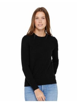 State Cashmere Essential Crewneck Sweater 100% Pure Cashmere Long Sleeve Pullover for Women