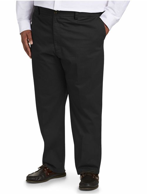 Amazon Essentials Men's Big and Tall Relaxed-fit Wrinkle-Resistant Flat-Front Chino Pant fit by DXL