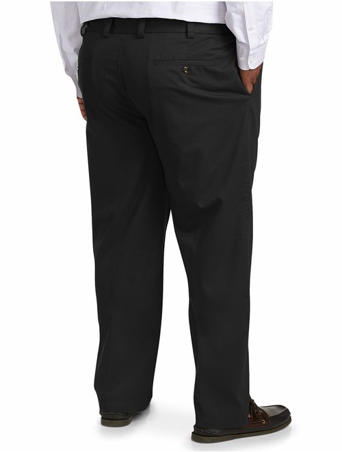 Amazon Essentials Men's Big and Tall Relaxed-fit Wrinkle-Resistant Flat-Front Chino Pant fit by DXL