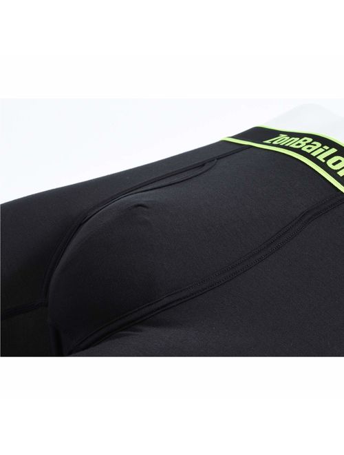 Men's Boxer Briefs Bamboo Big and Tall Underwear for Men Pack Long Leg Mens Underwear Boxer Briefs M L XL XXL XXXL