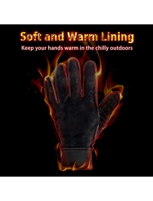 HiCool 2019 Touch Screen Winter Gloves for Men Women Anti-Slip Warm Gloves Cold Weather Outdoor Thermal Gloves for Running Driving Cycling