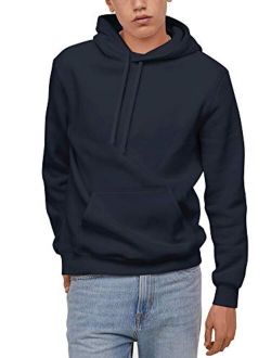 Hat and Beyond Mens Pullover Hoodie Heavyweight Fleece Pocket Long Sleeve Active Hooded Sweatshirts