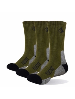 YUEDGE Men's Cushion Cotton Crew Socks Outdoor Sports Golf Workout Athletic Hiking Socks