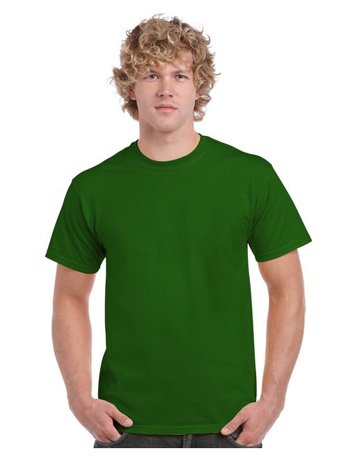 Gildan Men's Heavy Cotton Solid Short Sleeve Crew Neck T-Shirt (12 Pack)