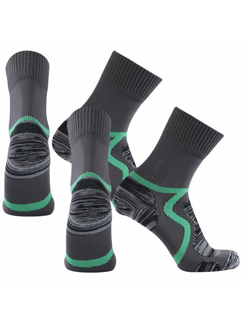 Unisex Men Women Breathable Dry Fit Moisture Wicking Hiking Cycling Kayaking Crew Socks SuMade 100% Waterproof Socks 