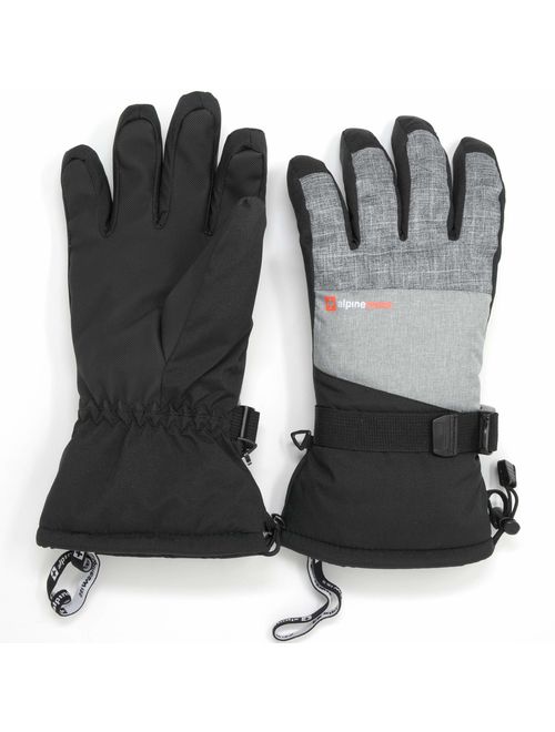 Alpine Swiss Mens Waterproof Gauntlet Ski Gloves Winter Sport Snowboarding Windproof Warm 3M Thinsulate