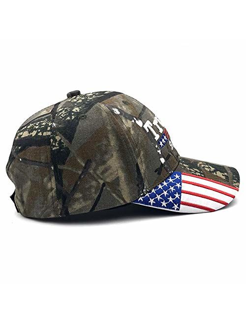 Donald Trump Hat Camouflage Cap Keep America Great MAGA Hat President 2020 American Flag USA