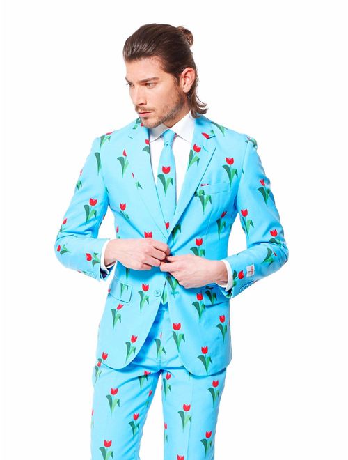 OppoSuits Men's Poker Face Party Costume Suit