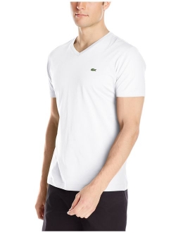 Men's Short Sleeve Jersey Pima V Neck T-Shirt