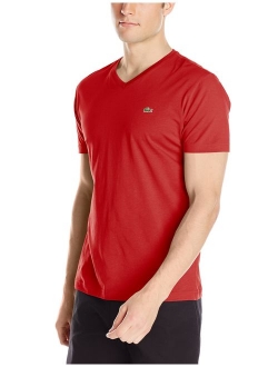 Men's Short Sleeve Jersey Pima V Neck T-Shirt