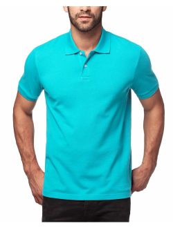 Polo Shirt for Men Longer Back-Hem, Short Sleeve Golf Polo M19 - Slim Fit