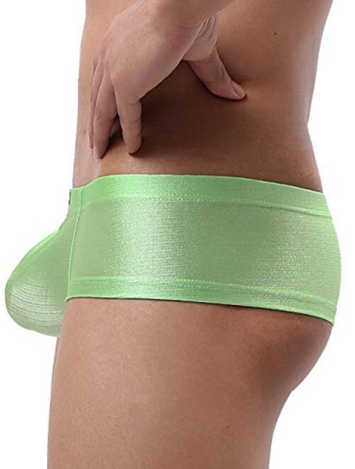 iKingsky Men's Cheeky Thong Underwear Sexy Mini Cheek Boxer Briefs