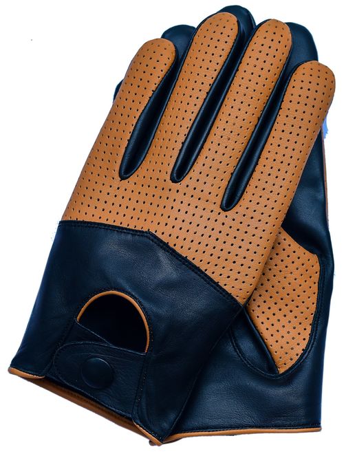 Riparo Motorsports Men's Half Mesh Leather Driving Gloves