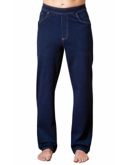 PajamaJeans Mens Jeans Stretch Denim - Men Elastic Waist Pants
