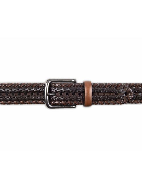Columbia Men's Casual Leather Braided Belt