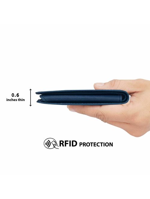 Tommy Hilfiger Men's Leather Wallet-Bifold with RFID Blocking Protection