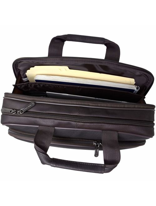 Alpine Swiss Messenger Bag Colombian Leather 15.6" Laptop Briefcase Portfolio