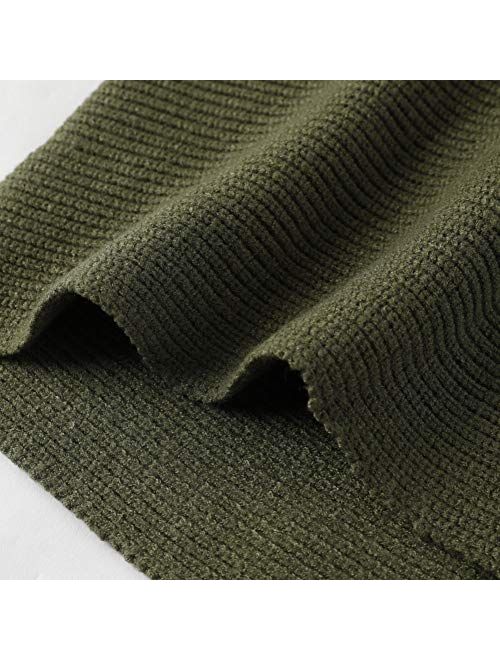 Nulibenna Womens Turtleneck Long Batwing Sleeve Sweater Asymmetric Hem Casual Winter Pullover Ribbed Knit Tops