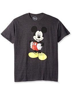 Men's Classic Mickey Mouse Full Size Graphic Short Sleeve T-Shirt