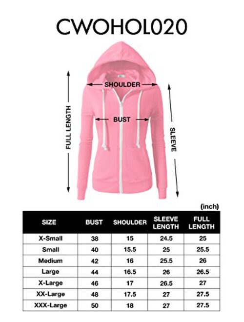 H2H Women's Casual Regular Fit Hoodie Long Sleeve Comfortable Lightweight of Various Styles