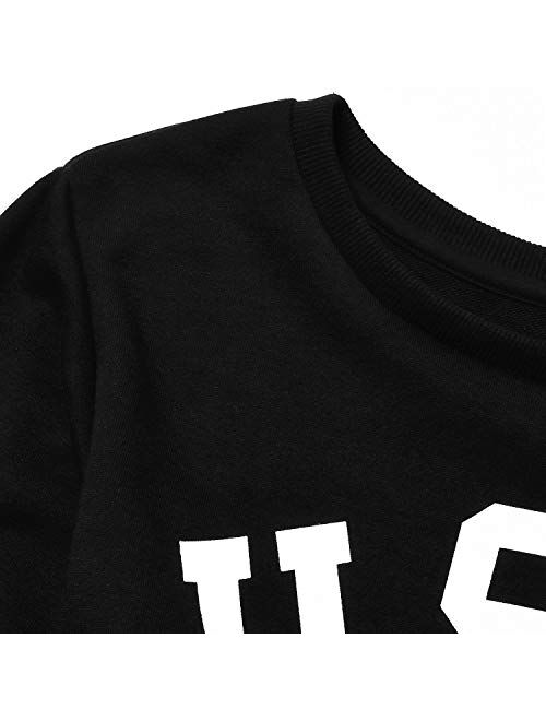 Cropped Sweatshirts for Women, Long Sleeve Cute Crop Top Shirt Cotton Pullover