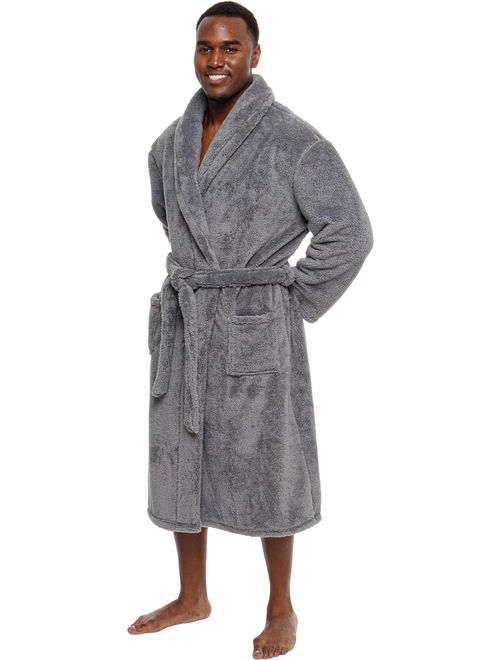 Ross Michaels Mens Luxury Plush 400gsm Big and Tall Mid Length Robe