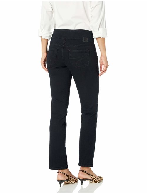 Jag Jeans Women's Petite Peri Pull On Straight Leg Jean
