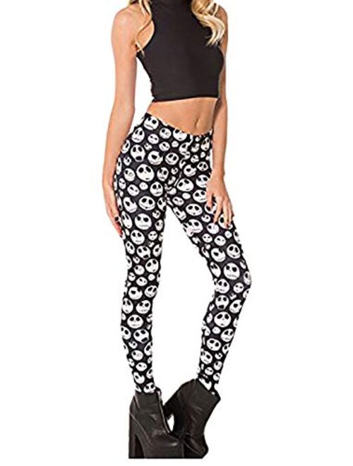 QZUnique Women's Soft Ankle Length Footless Elastic Leggings Pants