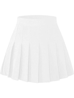 SANGTREE Girls & Women's Pleated Skirt with Comfy Stretchy Band, 2 Years - Adult XL