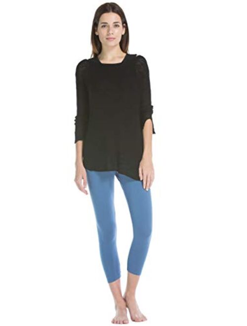 Fishers Finery Ecofabric Capri Legging; Casual Lounge Legging