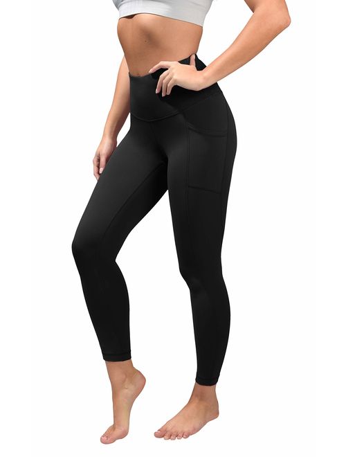 Yogalicious High Waist Ultra Soft Ankle Length Leggings with Pockets for Women
