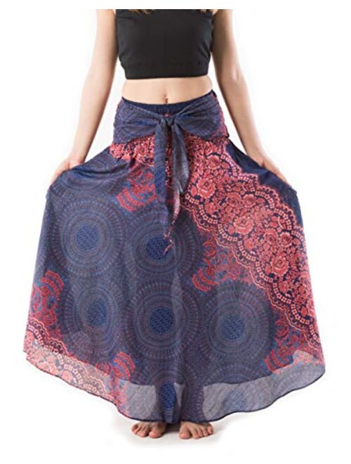 Banjamath Women's Long Bohemian Style Gypsy Boho Hippie Skirt