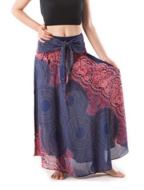 Banjamath Women's Long Bohemian Style Gypsy Boho Hippie Skirt