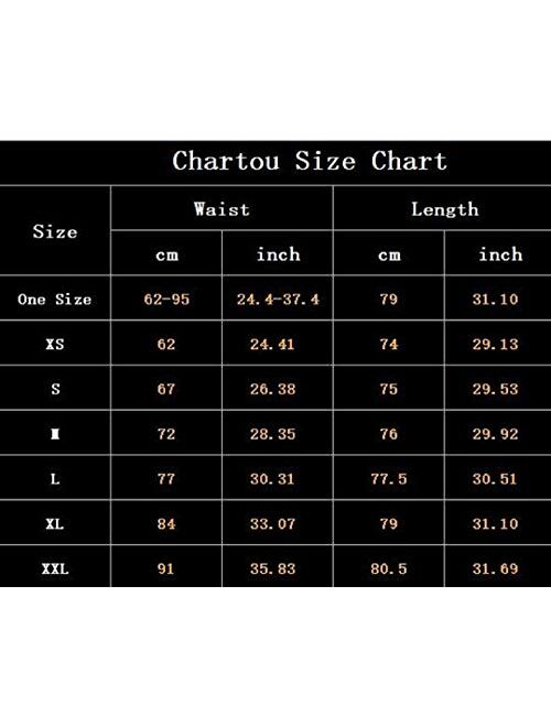 CHARTOU Womens Chic Elastic High Waisted A Line Leopard Print Plisse Pleated Shirring Midi-Long Skirt