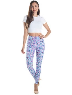 LMB | Extra Soft Capri Leggings with Design | Variety of Prints | One Size