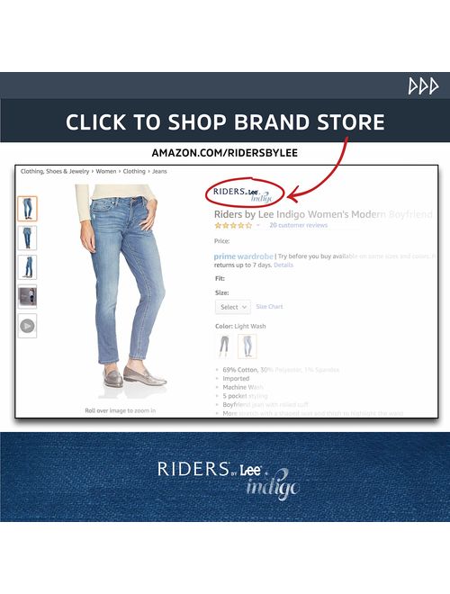 Lee Riders Riders by Lee Indigo Women's Classic-Fit Straight-Leg Jean