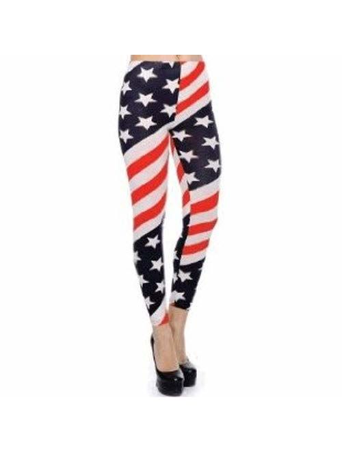 American Flag Leggings