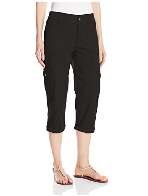 LEE Women's Relaxed-Fit Austyn Knit-Waist Cargo Capri Pant