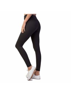 HYKEE High Waist Tummy Control Buttery Soft Non-See-Through 4-Way Stretch Leggings