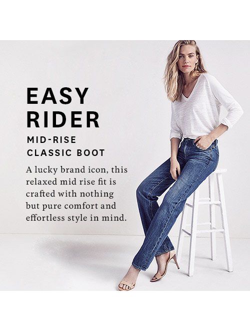 Lucky Brand Women's Mid Rise Easy Rider Bootcut Jean
