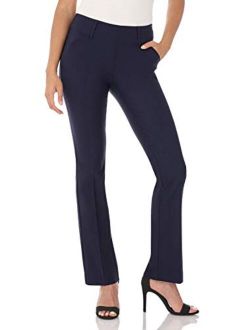 Rekucci Women's Ease into Comfort Classic Bootcut Pant w/Tummy Control