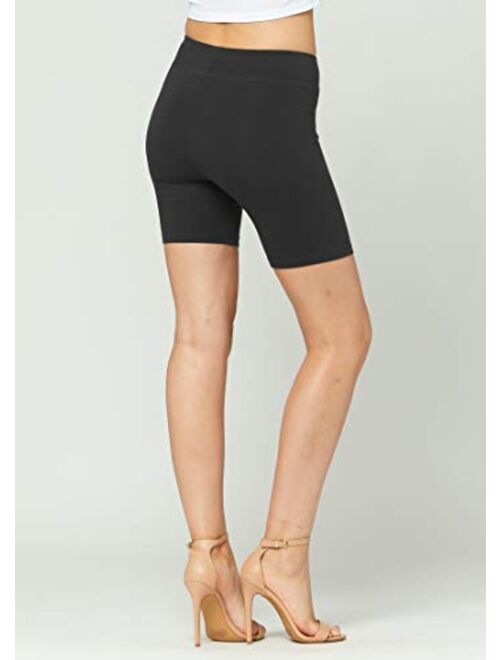 Premium Soft Cotton Leggings - Wide Waistband - Reg/Plus Sizes - Shorts, Capri and Full Length Leggings for Women
